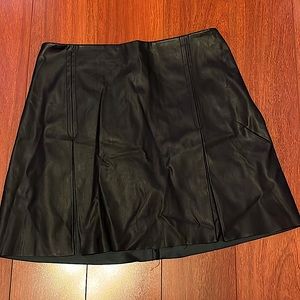 NWOT Faux leather Express mini skirt